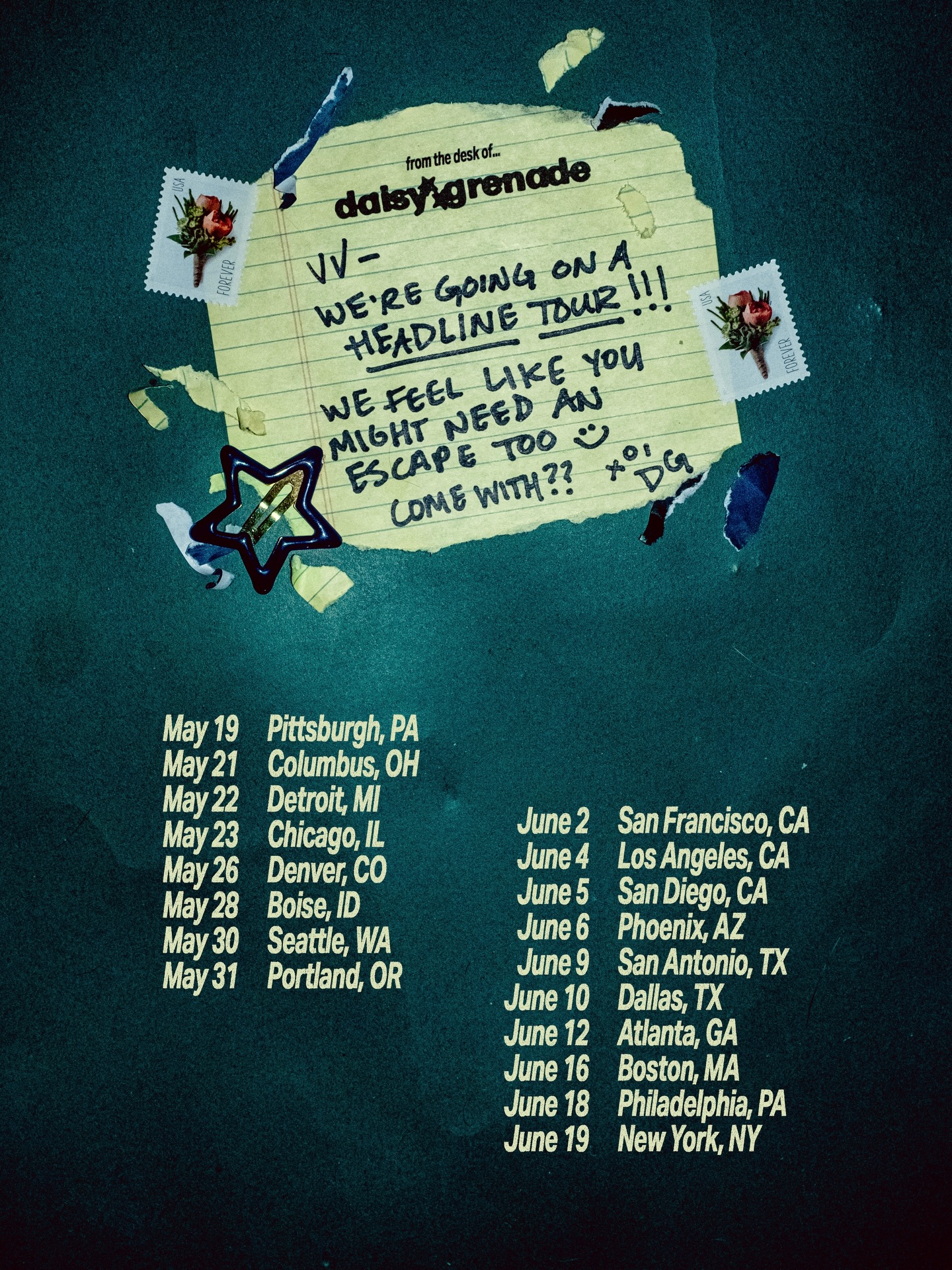 Vienna Vienna Has So Much To Say Tour Poster 2026